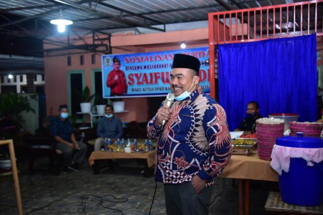 Syaiful Ardi Gelar Sosialisasi Perda Nomor 10 Tahun 2019 di Duri