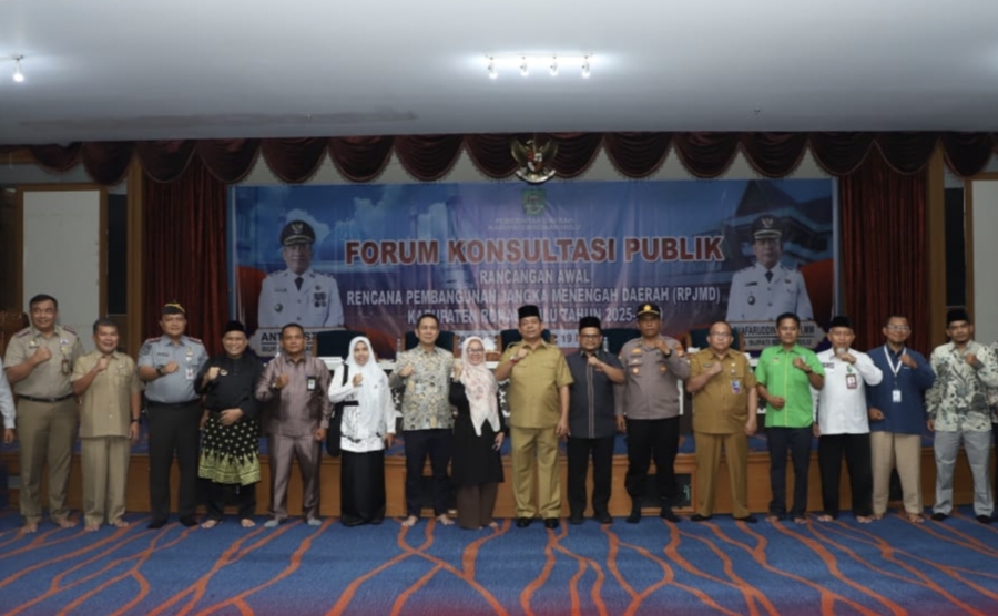 Forum komunikasi Publik RPJMD Rohul 2025-2029 Resmi Dibuka Wabup H.Syafaruddin Poti S. H. M. M