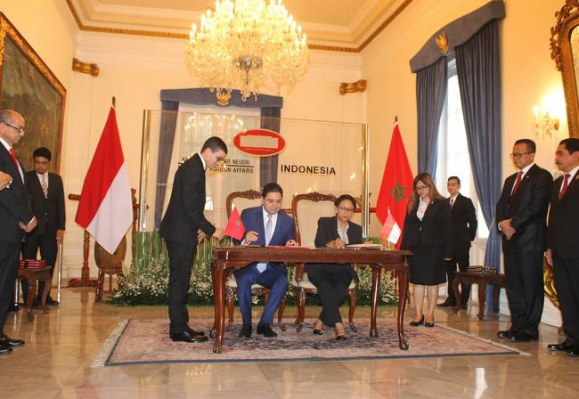 Ingin Tingkatan Kerjasama Berbagai Bidang Menteri Luar Negeri Maroko Kunjungi Indonesia