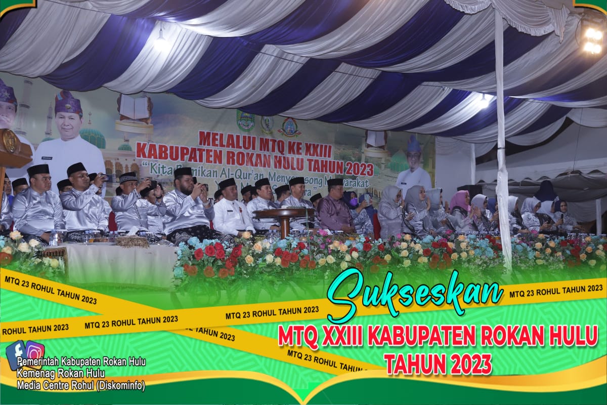Ucapkan Taniah Pembukaan MTQ ke XXIII Rokan Hulu, Pemprov Harapkan MTQ sebagai Edukasi dan Tradisi
