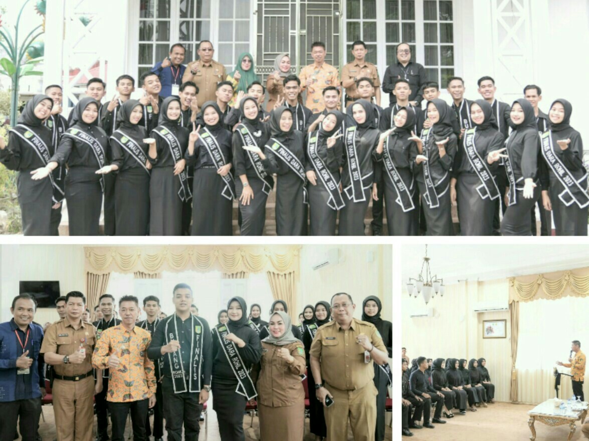 Gelar Silaturahmi dengan Bujang dan Dara, Bupati Rohil Minta Juara Finalis Diberi Beasiswa