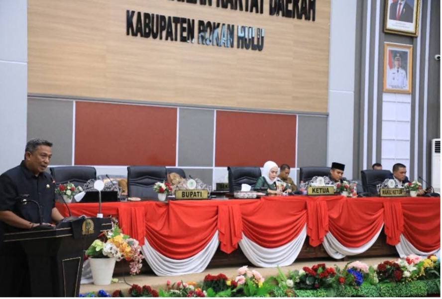 DPRD Rohul Gelar Paripurna Pertanggungjawaban APBD 2024, Bupati Anton Umumkan Raih Opini WTP ke-9