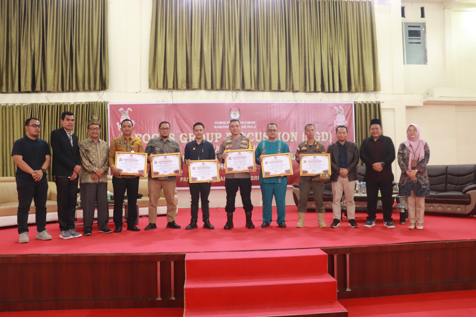 KPU Rohul Gelar FGD Terkait Suksesnya Pelaksana Pilkada