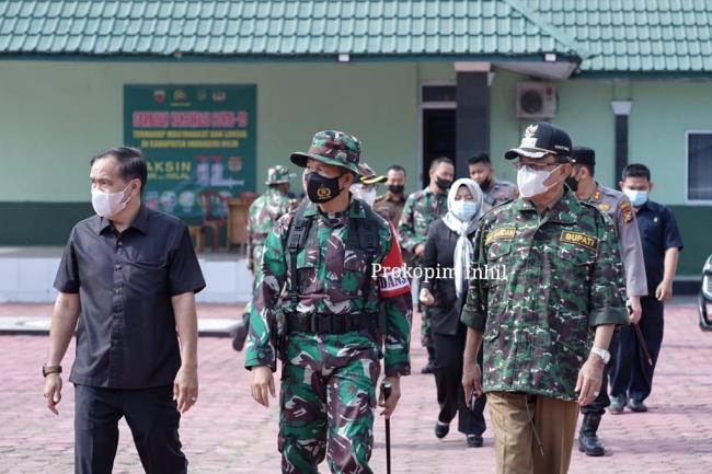 Bupati Inhil Buka TNI Manunggal Membangun Desa (TMMD) ke-111 Kodim 0314/Inhil TA 2021