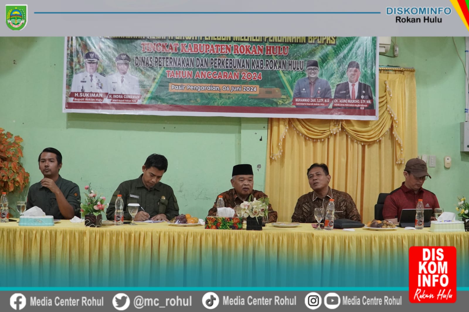 Asisten 11 Drs H Ibnu Ulya Hadiri Sosialisasi Peremajaan Kelapa Sawit Perkebunan