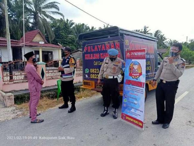 Tingkatkan Pelayanan Publik Dimasa Pandemi, Polsek Koto Gasib Lakukan Pelayanan Pembuatan LKB dan SK