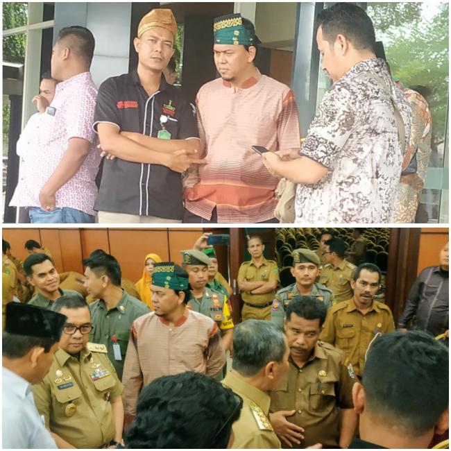 Ketum DPP LSM Peduli SDM Prov Riau Bersama APDESI Riau Hadiri Penyerahan Bantuan Keuangan Untuk Desa