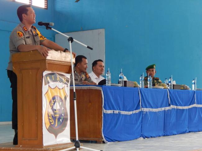 Kapolres Kampar Silaturahmi dengan Upika dan Tokoh Masyarakat Rantau Kampar Kiri
