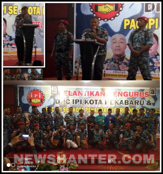 Pengurus DPC IPI Kota Pekanbaru beserta 12 PAC IPI Se Kota Pekanbaru Resmi dilantik