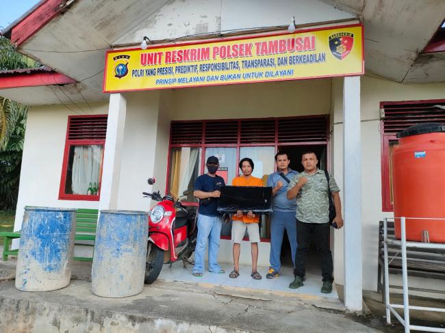 Pelaku Curat KO Di Tangan Personil Unit Reskrim Polsek Tambusai