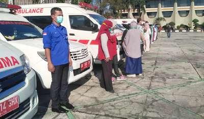 Kapolda Riau Ikuti Apel Pelaksnaan Penjemputan Pasien Covid-19 yang ISOMAN