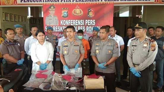 Polres Rokan Hulu berhasil meringkus pelaku pembunuhan sadis di Kecamatan Bangun Purba