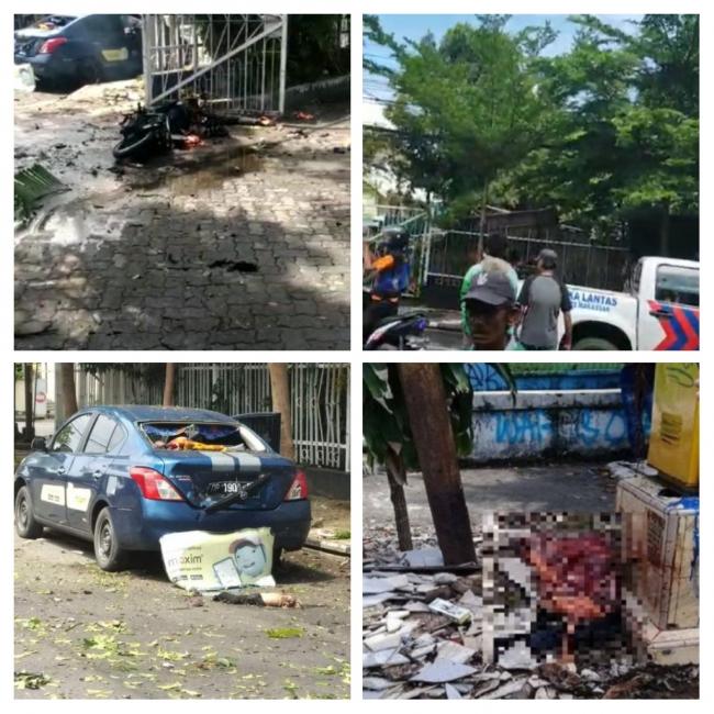 Aksi Keji Bom Bunuh Diri di Depan Gereja Katedral