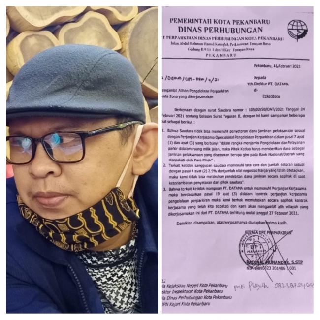 Ketua Umum Gabungan Lembaga Anti Korupsi : Kami Akan Mengawal Keputusan UPT Dishub Pekanbaru