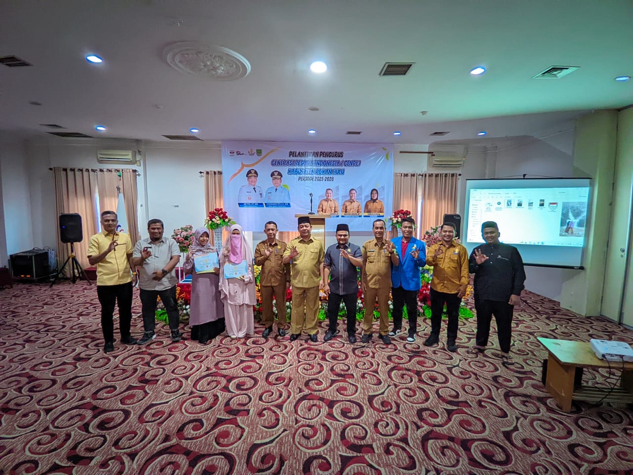 Wakil Bupati Rohul Kukuhkan Pengurus Generasi Pesona Indonesia Periode 2025 2029