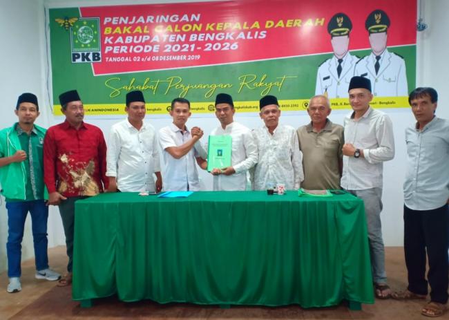 DPC PKB KAB. BENGKALIS TERIMA BERKAS BALON BUPATI H. ABDUL KADIR, S.Ag