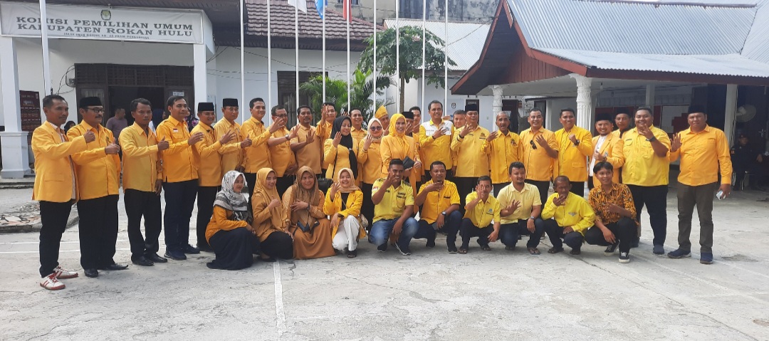 Optimis Raih 12 Kursi, DPD II Golkar Rohul Daftarkan 45 BCAD