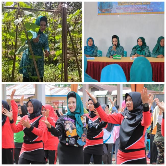 Jadi Utusan Provinsi Riau, Ketua TP. PKK Rohul Hj. Peni Herawati Sukiman berharap bisa menang diting