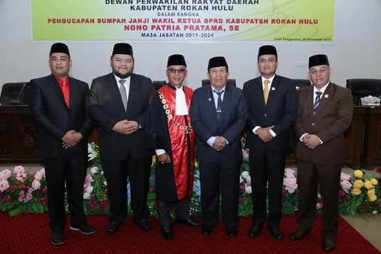 Bupati Rokan Hulu H. Sukiman hadir pada rapat paripurna DPRD Kabupaten Rokan Hulu