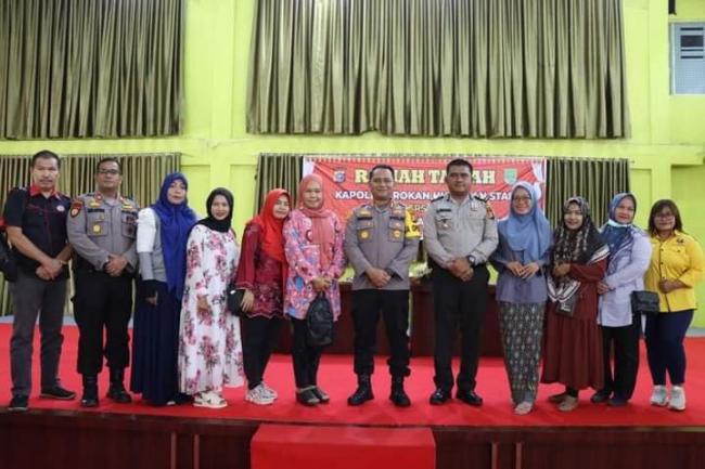 Kapolres Rokan Hulu AKBP Pangucap Priyo Soegito SIK MH Ramah Tamah Bersama Insan Pers