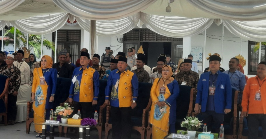 Usai Deklarasi, Paslon BERSERI Resmi Mendaftar di KPU Rokan Hulu