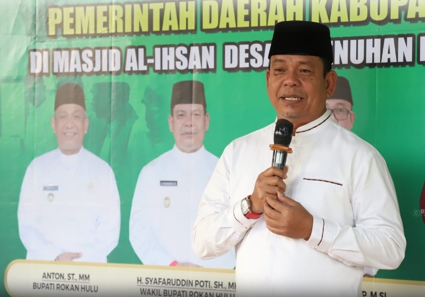 Safari Ramadhan Ke-6 Pemkab Rohul, Wabup Syafaruddin Poti Ajak Perkuat Silaturahmi