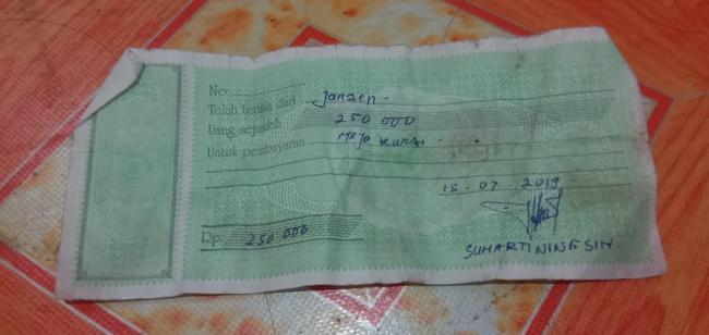 Jual Meja Kursi Rp 250000 SDN 008 Rimba Beringin Dilaporkan