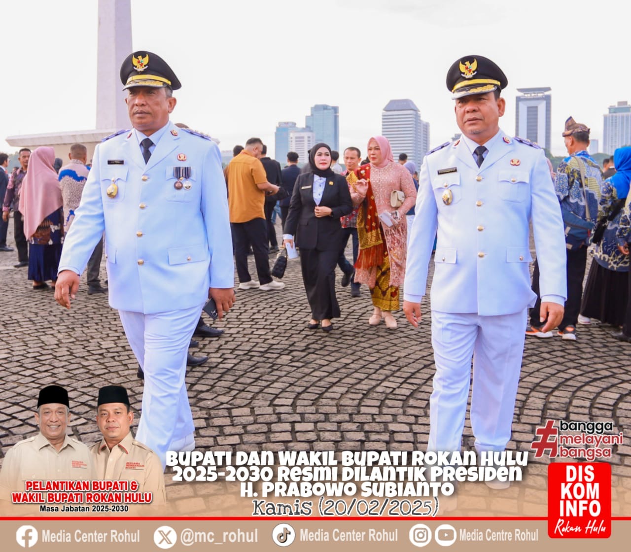 Bupati Dan Wakil Bupati Rohul, Resmi Dilantik Di Istana Kepresidenan