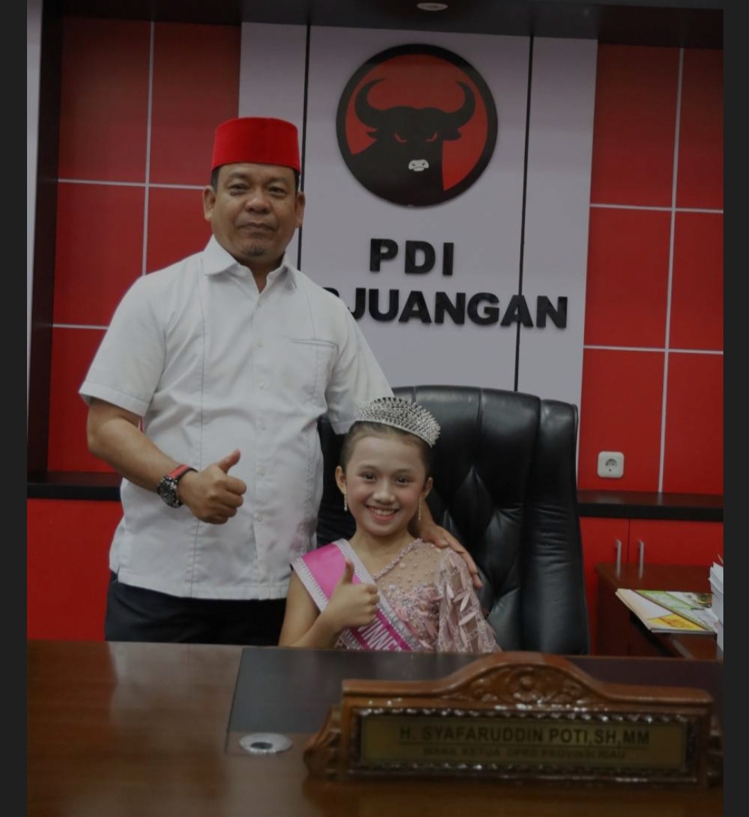 Wakil Ketua DPRD Riau Dukung Langkah Model Cilik Asal Riau Berkompetisi di Tingkat Internasional