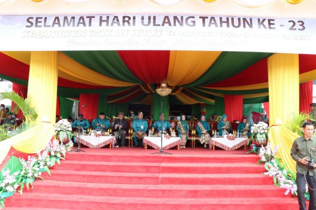 Bupati H Sukiman Jadi Irup HUT Rohul Ke 23, Semua Rangkaian Berjalan Dengan Baik