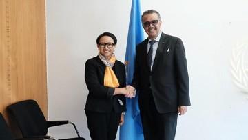 Menlu Temui Dirjen WHO, Lapor Indonesia Nihil Kasus Corona