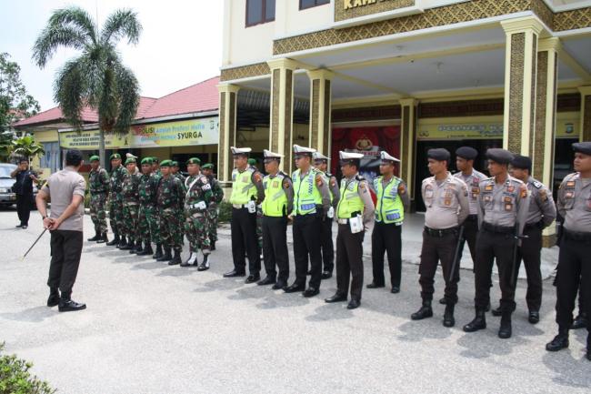 Kapolres Kampar Lepas Pelaksanaan Patroli Gabungan TNI Polri