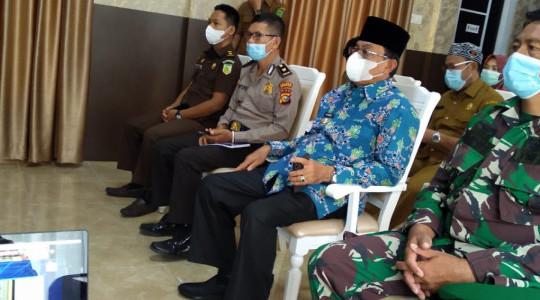 Bupati Inhil HM Wardan MP Ikuti Peringatan Hari Otonomi Daerah Ke XXV Secara Virtual