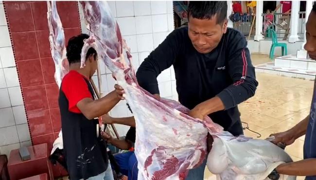 Ketua DPRD Provinsi Riau, Ikut Berbagi Hewan Qurban