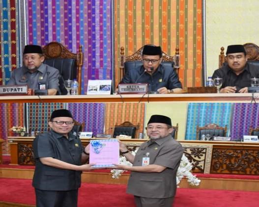 DPRD Laksanakan Rapat Paripurna Penyampaian Ranperda Pertanggung Jawaban Bupati Tahun Anggaran 2019