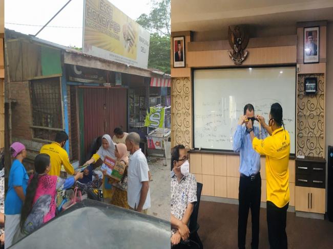 Bagikan Sembako Gratis Kepada Masyarakat Presma Unilak: Firdaus Jangan Lepas Tangan Setelah Tetapkan