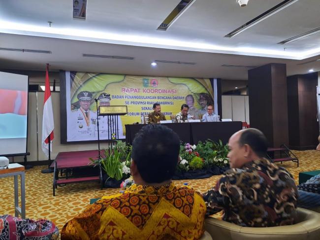 Sekdaprov Riau Resmi Buka Rakor BPBD dan Forum Perangkat Daerah tahun 2020