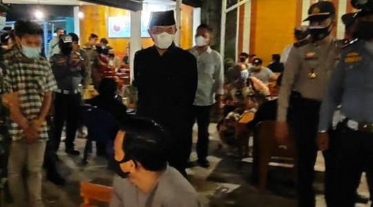 Bupati Inhil HM Wardan MP Serta Forkopimda Ikut Razia Penerapan Prokes Covid-19