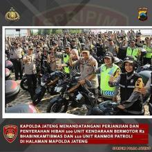 Tingkatkan pelayanan masyarakat, Polda Jateng dapat 210 unit motor kendaraan dinas