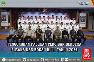 Bupati Rohul H.Sukiman Kukuhkan Anggota Paskibraka Kab.Rohul 2024