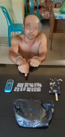Edarkan Shabu Buruh PT Tasma Puja ini diamankan Security dan Diserahkan ke Polsek Tambang