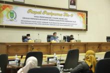 Wakil Ketua DPRD Pimpin Rapat Paripurna Penyampain KUA PPAS APBD Innhil 2022