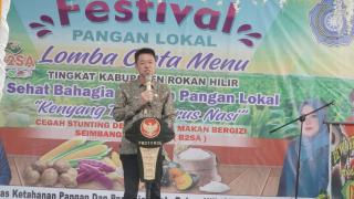 Festival Pangan Lokal Langsu Dibuka Oleh Bupati Rohil