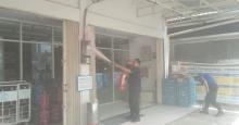 Korsleting Listrik Di Indomaret hampir terjadi kebakaran untung cepat di atasinya damkar