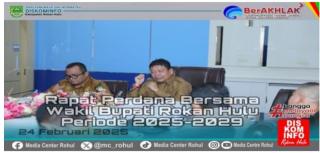 Wakil Bupati Rohul Gelar Rapat Dinas Perdana Pasca Dilantik