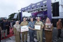 Masjid Islamic Centre Rokan Hulu terpilih sebagai destinasi wisata Halal Favorit tahun 2019