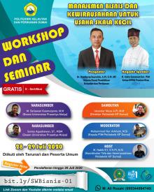 Keynote Speaker di Webinar Politeknik KKP Dumai, Dr. Bambang Suprakto dan Ketua DPRD Provinsi Riau