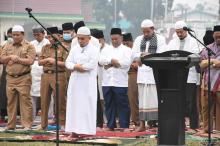 Pemda Kampar Laksanakan Sholat Istisqo Serentak