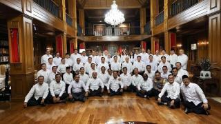 Foto Prabowo - Gibran Bersama Calon Menteri di Hambalang