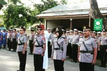 Polres Pati Gelar Upacara Sertijab dan Pengambilan Sumpah Janji Dua Kapolsek